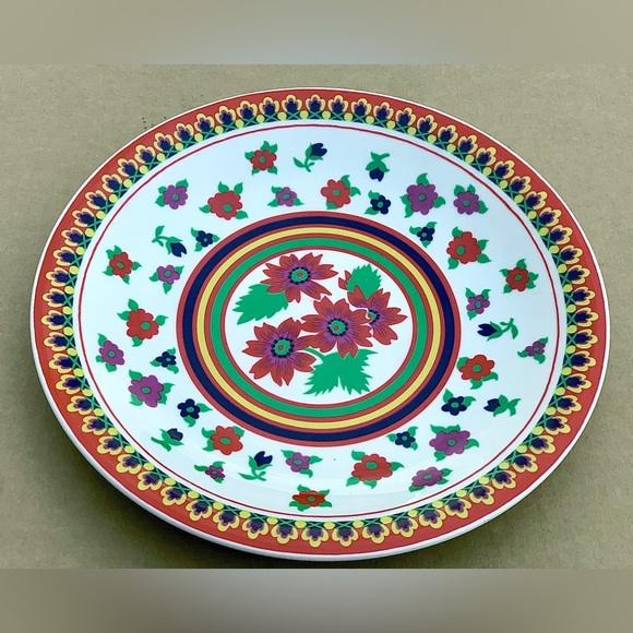 Mid Century Vintage Heinrich Germany 13” Round Floral Pattern Serving Plate - Picture 4 of 16